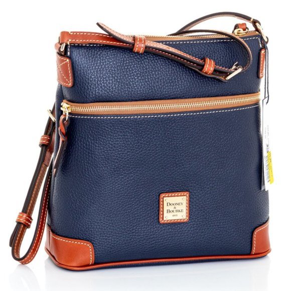 Dooney & Bourke Handbags - Dooney & Bourke Navy Pebble Grain Crossbody Purse